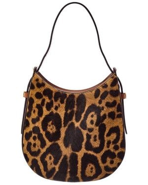 Tod's Sacca Mini Haircalf & Leather Hobo Bag - Brown