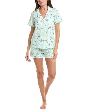 Bedhead 2Pc Short Pyjama Set - Blue