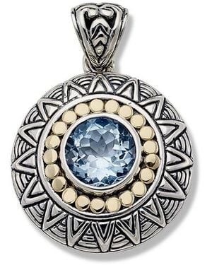 Samuel B. 4.50 Ct. Tw. Topaz Tribe Pendant - Metallic
