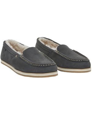 Hari Mari Sofia Leather Slipper - Gray