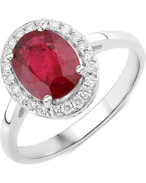 Diana M. Jewels 14K 2.52 Ct. Tw. Diamond & Ruby Ring - White