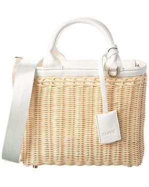 Surell Accessories Picnic Straw Crossbody - Natural