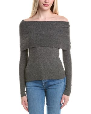 Autumn Cashmere Angelina Cashmere-Blend Jumper - Grey