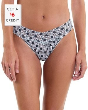 Hanky Panky Printed Original Thongwith $6 Credit - Blue