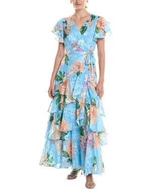 Hutch Rhetta Maxi Wrap Dress - Blue