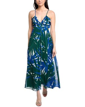 Lost + Wander Palazzo Palm Maxi Dress - Blue