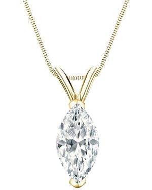 Sabrina Designs Lab Grown Diamonds 14K 5.00 Ct. Tw. Lab-Grown Diamond Solitaire Pendant - Metallic