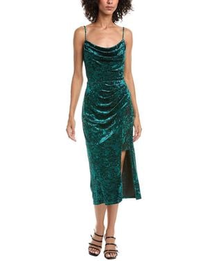 Tadashi Shoji Juneau Spaghetti Strap Lace Midi Dress - Green