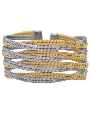 Alor Classique Stainless Steel Cable Bangle Bracelet - Metallic