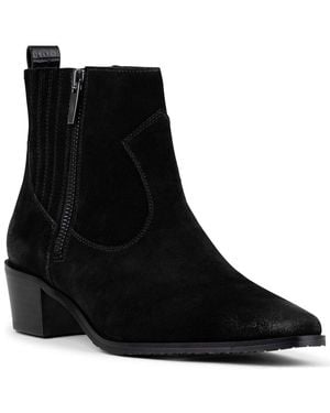Donald J Pliner Banks Suede Boot - Black