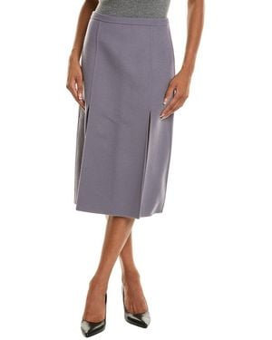 Michael Kors Wool A-Line Skirt - Gray