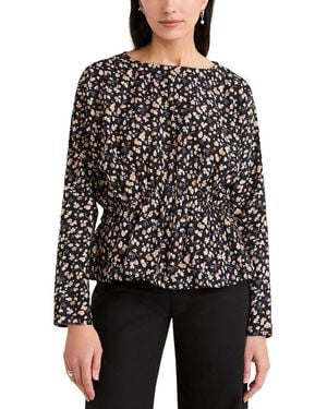 Merlette Reeves Print Blouse - Black