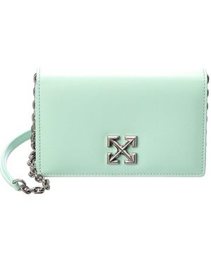 Off-White c/o Virgil Abloh Jitney 0.5 Leather Shoulder Bag - Green