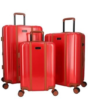 Ted Baker Kingston 3pc Expandable Luggage Set - Red