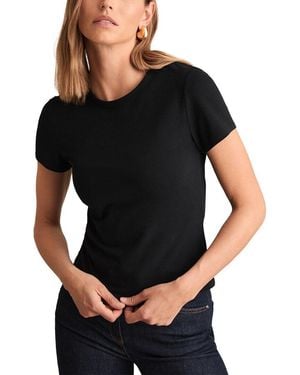 Reiss Jolie Woven Top - Black