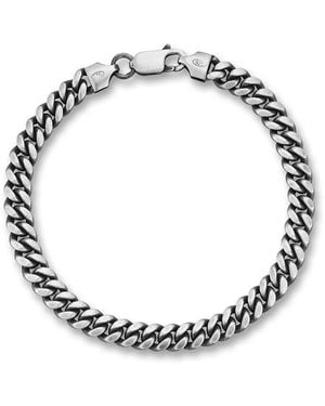 YIELD OF MEN Yield Of Silver Curb Link Chain Bracelet - Metallic