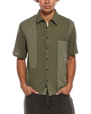 Rag & Bone Dalton Patchwork Shirt - Green