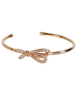 Tiffany & Co. Bow 18k Rose Gold 1.64 Ct. Tw. Diamond Bracelet (authentic Pre-loved) - White