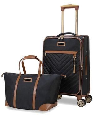 Stella Blanc Belle Expandable 2pc Luggage Set - Black