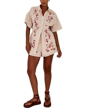CAMILA BLANCO Shirt & Short Set - Multicolor