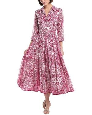 Samantha Sung Melanie Shirtdress - Pink