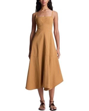 A.L.C. Harlow Linen-Blend Midi Dress - Natural