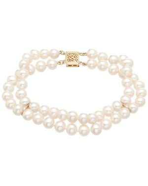 Pearls 14k 6-6.5mm Freshwater Pearl Multi-strand Bracelet - White