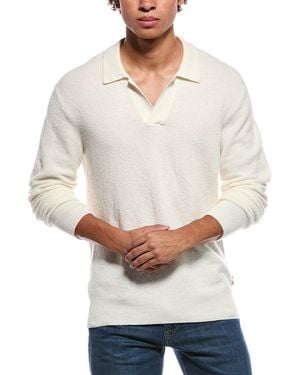 Orlebar Brown Winslow Wool-blend Polo Jumper - White