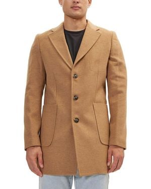 Ron Tomson Overcoat - Brown
