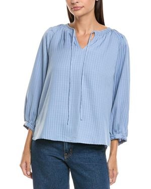 Vince Camuto Peasant Blouse - Blue