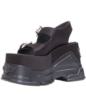 Versace Satin Medusa Sandal (Authentic Pre-Loved) - Black