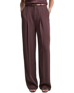Vince High Waist Tailored Wool-Blend Carrot Trouser