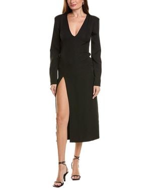 IPPONELLI Solid Midi Dress - Black