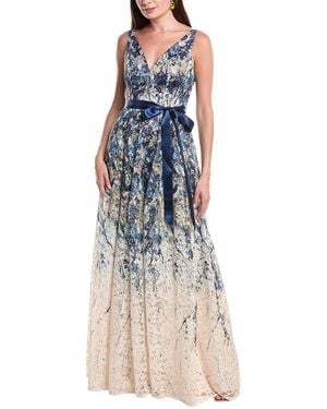 Rene Ruiz Lace Gown - Blue