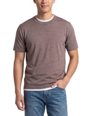 Theory Relaxed Wool Crewneck Jumper - Grey