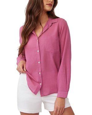 Bella Dahl Pocket Button Down - Pink
