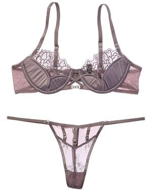 House of Desire Eden Bra Set - Purple