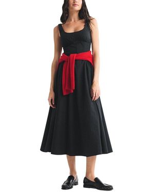 LOEY Midi Dress - Red