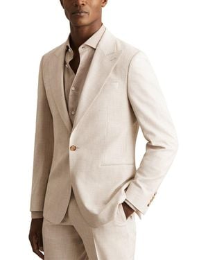 Reiss Kai Pinstripe Jacket - Natural