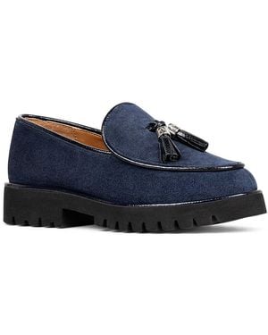 Donald J Pliner Eclipse Suede Loafer - Blue