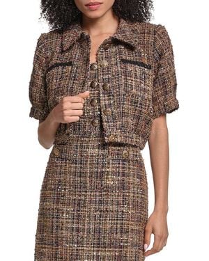 KARL LAGERFELD Nubby Jacket - Brown