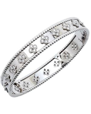 Van Cleef & Arpels Perlee 18K 1.78 Ct. Tw. Diamond Bracelet (Authentic Pre- Loved) - White