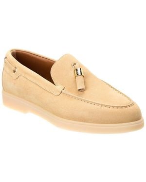 Giuseppe Zanotti Avela Tassel Suede Loafer - Natural