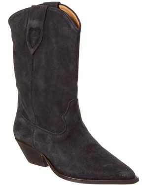 Isabel Marant Duerto Suede Bootie - Black