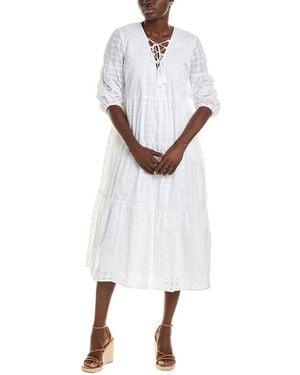 Brooks Brothers Eyelet Dress - White