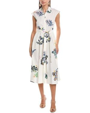 Marella Pier Midi Dress - White