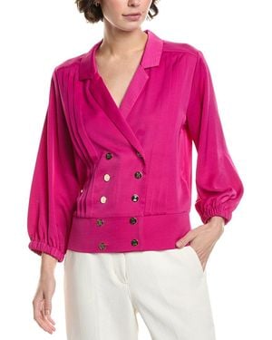 Karl Lagerfeld Button Blouse - Pink