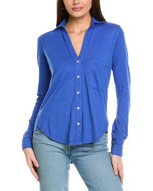Chrldr Amrat Jersey Blouse - Blue