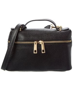 Persaman New York Livia Leather Crossbody - Black