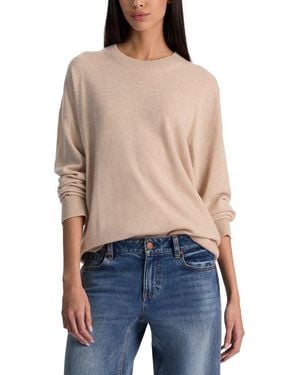 Alice + Olivia Laura Cashmere-Blend Crewneck Pullover - Blue